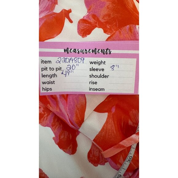 NWT WAYF Large Floral Print Maxi Dress Puff Sleeves & Tie Neckline - Picture 13 of 16